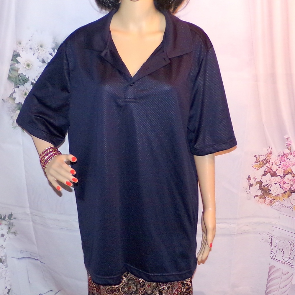 George Polo Shirt Golf Shirt Light Weight XL Blue
